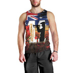 Australia Rememberance Day Men Tank Top 11 November Poppy Field With Last Post