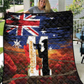 Australia Rememberance Day Quilt 11 November Poppy Field With Last Post