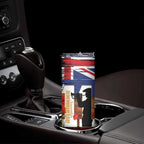 Australia Rememberance Day Skinny Tumbler 11 November Poppy Field With Last Post