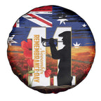 Australia Rememberance Day Spare Tire Cover 11 November Poppy Field With Last Post