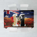 Australia Rememberance Day Tablecloth 11 November Poppy Field With Last Post