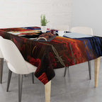 Australia Rememberance Day Tablecloth 11 November Poppy Field With Last Post