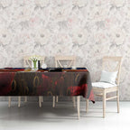 Australia Rememberance Day Tablecloth 11 November Poppy Field With Last Post