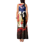 Australia Rememberance Day Tank Maxi Dress 11 November Poppy Field With Last Post