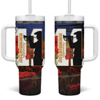 Australia Rememberance Day Tumbler With Handle 11 November Poppy Field With Last Post