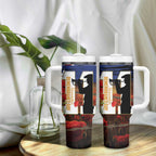 Australia Rememberance Day Tumbler With Handle 11 November Poppy Field With Last Post