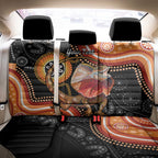 Personalised Australia Frilled Lizard Back Car Seat Cover Aboriginal Art