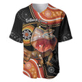 Personalised Australia Frilled Lizard Baseball Jersey Aboriginal Art