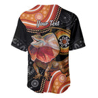 Personalised Australia Frilled Lizard Baseball Jersey Aboriginal Art