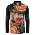 Personalised Australia Frilled Lizard Button Sweatshirt Aboriginal Art