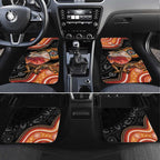 Personalised Australia Frilled Lizard Car Mats Aboriginal Art