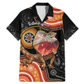 Personalised Australia Frilled Lizard Family Matching Mermaid Dress and Hawaiian Shirt Aboriginal Art