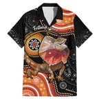 Personalised Australia Frilled Lizard Family Matching Mermaid Dress and Hawaiian Shirt Aboriginal Art