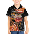 Personalised Australia Frilled Lizard Hawaiian Shirt Aboriginal Art