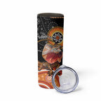 Personalised Australia Frilled Lizard Skinny Tumbler Aboriginal Art