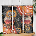 Personalised Australia Frilled Lizard Skinny Tumbler Aboriginal Art