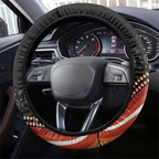Australia Frilled Lizard Steering Wheel Cover Aboriginal Art