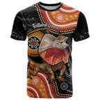 Personalised Australia Frilled Lizard T Shirt Aboriginal Art