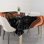Personalised Australia Frilled Lizard Tablecloth Aboriginal Art