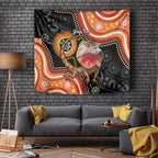 Personalised Australia Frilled Lizard Tapestry Aboriginal Art