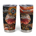 Personalised Australia Frilled Lizard Tumbler Cup Aboriginal Art