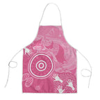 Australia Breast Cancer Awareness Apron Pink Ribbon Manta Ray Aboriginal Art - Aussie Hoodie