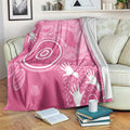 Australia Breast Cancer Awareness Blanket Pink Ribbon Manta Ray Aboriginal Art - Aussie Hoodie