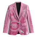 Australia Breast Cancer Awareness Blazer Pink Ribbon Manta Ray Aboriginal Art - Aussie Hoodie