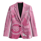 Australia Breast Cancer Awareness Blazer Pink Ribbon Manta Ray Aboriginal Art - Aussie Hoodie
