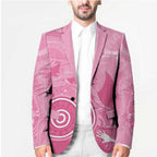 Australia Breast Cancer Awareness Blazer Pink Ribbon Manta Ray Aboriginal Art - Aussie Hoodie