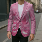 Australia Breast Cancer Awareness Blazer Pink Ribbon Manta Ray Aboriginal Art - Aussie Hoodie