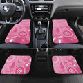 Australia Breast Cancer Awareness Car Mats Pink Ribbon Manta Ray Aboriginal Art - Aussie Hoodie