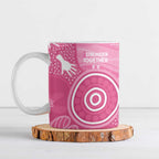Australia Breast Cancer Awareness Ceramic Mug Pink Ribbon Manta Ray Aboriginal Art - Aussie Hoodie