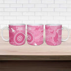Australia Breast Cancer Awareness Ceramic Mug Pink Ribbon Manta Ray Aboriginal Art - Aussie Hoodie