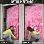 Australia Breast Cancer Awareness Door Cover Pink Ribbon Manta Ray Aboriginal Art - Aussie Hoodie