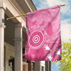 Australia Breast Cancer Awareness Garden Flag Pink Ribbon Manta Ray Aboriginal Art - Aussie Hoodie