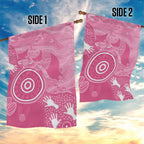 Australia Breast Cancer Awareness Garden Flag Pink Ribbon Manta Ray Aboriginal Art - Aussie Hoodie