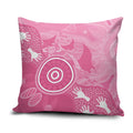 Australia Breast Cancer Awareness Pillow Cover Pink Ribbon Manta Ray Aboriginal Art - Aussie Hoodie