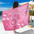Australia Breast Cancer Awareness Sarong Pink Ribbon Manta Ray Aboriginal Art - Aussie Hoodie