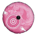 Australia Breast Cancer Awareness Spare Tire Cover Pink Ribbon Manta Ray Aboriginal Art - Aussie Hoodie