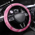 Australia Breast Cancer Awareness Steering Wheel Cover Pink Ribbon Manta Ray Aboriginal Art - Aussie Hoodie