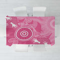 Australia Breast Cancer Awareness Tablecloth Pink Ribbon Manta Ray Aboriginal Art - Aussie Hoodie