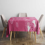 Australia Breast Cancer Awareness Tablecloth Pink Ribbon Manta Ray Aboriginal Art - Aussie Hoodie