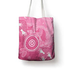 Australia Breast Cancer Awareness Tote Bag Pink Ribbon Manta Ray Aboriginal Art - Aussie Hoodie