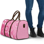 Australia Breast Cancer Awareness Travel Bag Pink Ribbon Manta Ray Aboriginal Art - Aussie Hoodie