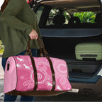 Australia Breast Cancer Awareness Travel Bag Pink Ribbon Manta Ray Aboriginal Art - Aussie Hoodie