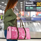 Australia Breast Cancer Awareness Travel Bag Pink Ribbon Manta Ray Aboriginal Art - Aussie Hoodie
