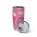 Australia Breast Cancer Awareness Tumbler Cup Pink Ribbon Manta Ray Aboriginal Art - Aussie Hoodie
