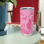 Australia Breast Cancer Awareness Tumbler Cup Pink Ribbon Manta Ray Aboriginal Art - Aussie Hoodie