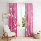 Australia Breast Cancer Awareness Window Curtain Pink Ribbon Manta Ray Aboriginal Art - Aussie Hoodie